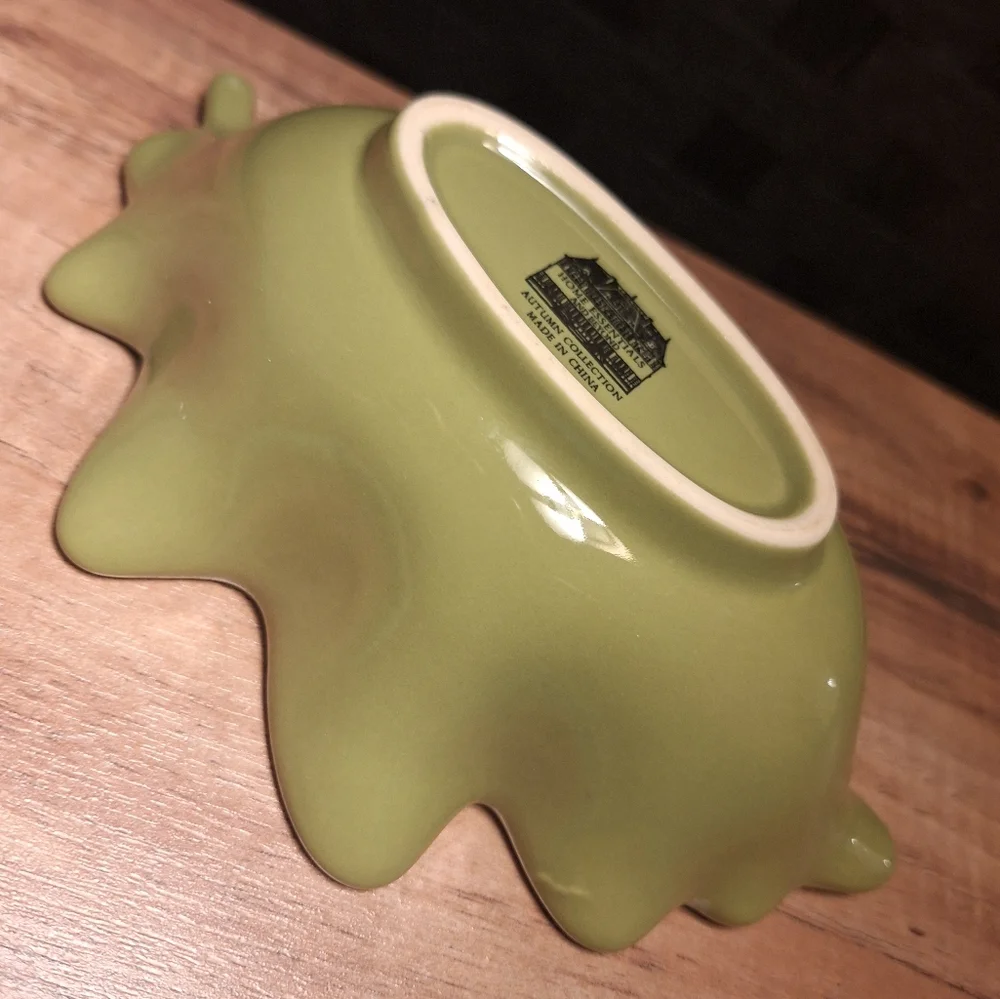 Leaf Dish Small Ceramic Bowl Olive Sage Green Home Decor Essentials